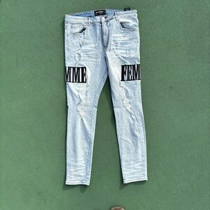 Blue homme femme denim